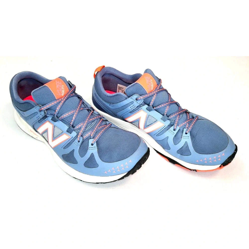 New Balance Women's Vazee Agility Cross Trainer Size 11 Blue Gray Orange White